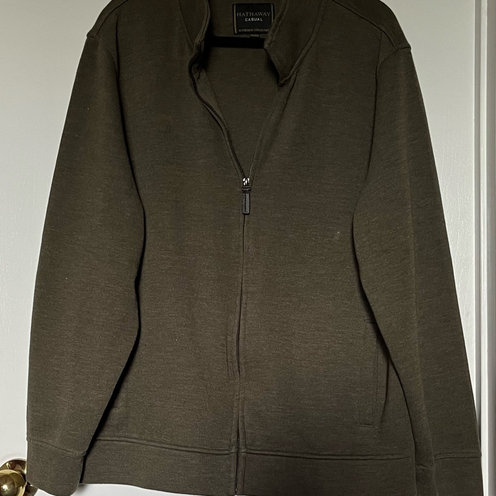 Hart Schaffner Marx Men's Olive Lightweight Jacket